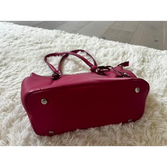 EUC Dana Buchman magenta purse with 2 handles beautiful classy feminine bag - Picture 5 of 9